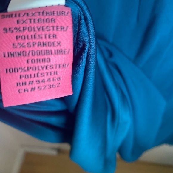 Betsy Johnson bell sleeve sheath teal dress size10 - Picture 12 of 12